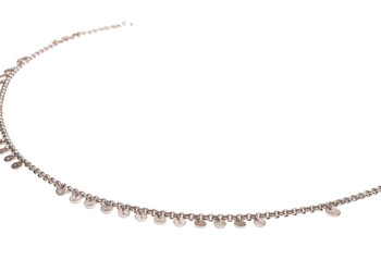 Silberkette mit handpunzierten Amuletten