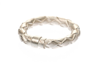 Ring in Silber, geflochten