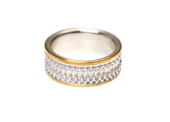 Ornamentring in Silber und Feingold