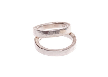 Ringe in Silber - geschmiedet