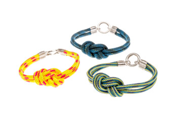 Armband für Segler und Surfer ♂♀: Tampen mit Achterknoten und handgefertigter Silberschliesse