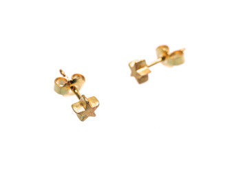 Ohrstecker, Stern, Gold 750, 5 mm Ohrstecker, Stern, Gold 750, 5 mm