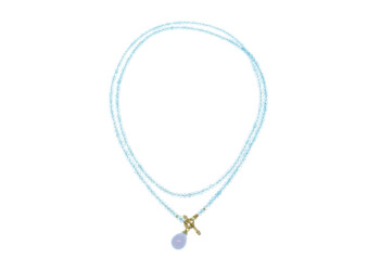 Aquamarin mit Chalcedon Aquamarin mit Chalcedon