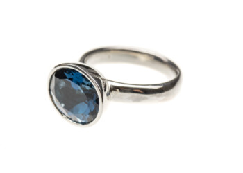 Silber, Topas "London blue" Silber, Topas "London blue"